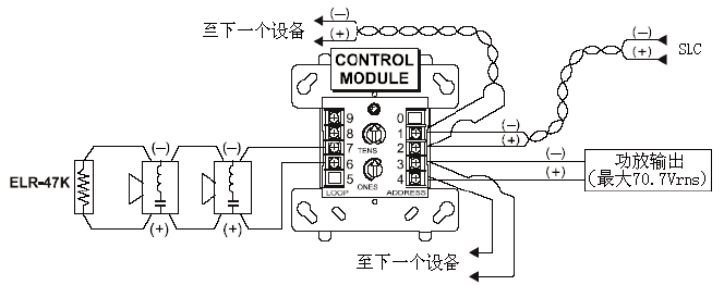 江森 Johnson M300CJ智能操控模块扬声器接线图