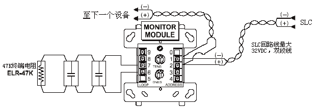 江森Johnson M300MJ智能监督模块非环形接线示意图